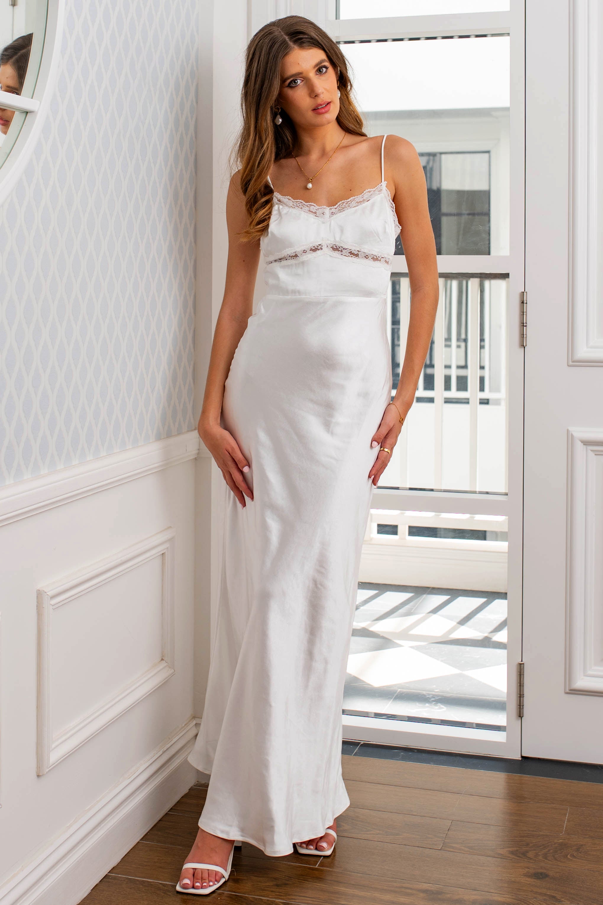 chinese dress ladies White Dress for Bridal Shower - White Bridal Dress main image 0