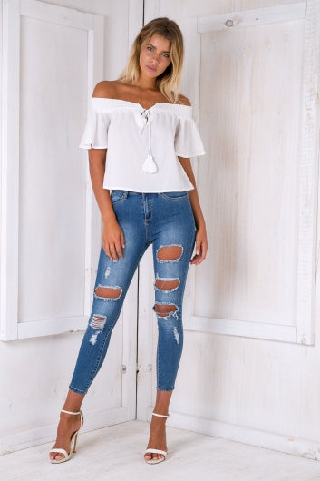 Aubrey Jeans Denim Blue