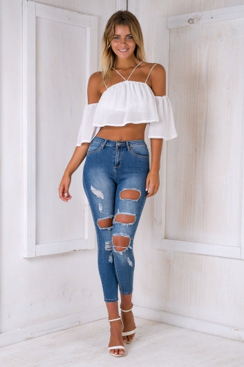 Aubrey Jeans Denim Blue