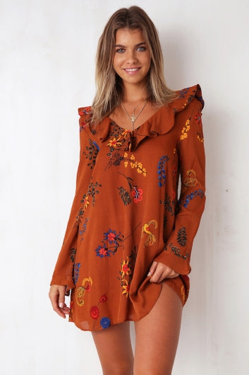 color-brown-floral