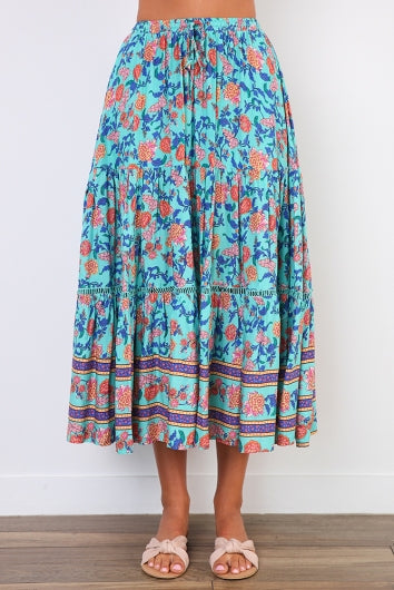 color-turquoise-orange-print