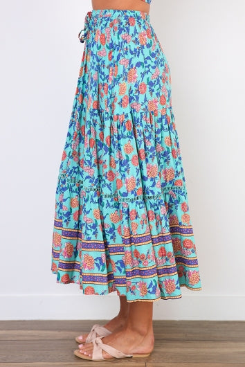 color-turquoise-orange-print