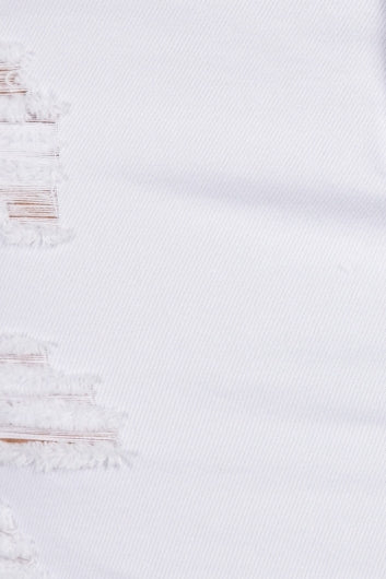 Eliane Denim Skirt White