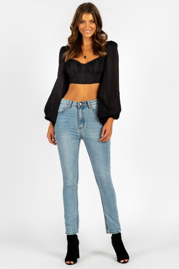 Rabbit Hole Top Black