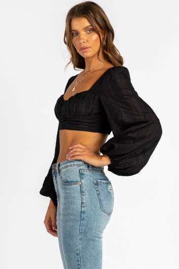 Rabbit Hole Top Black