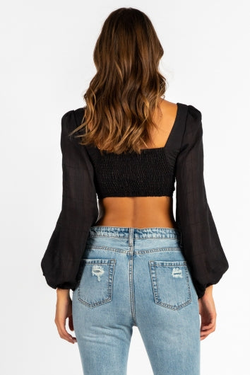 Rabbit Hole Top Black