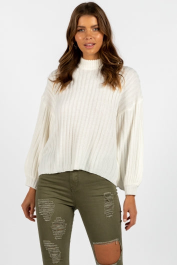 Confess Jumper White