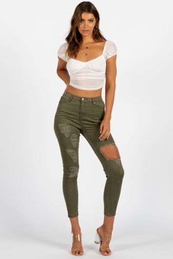 Video Game Top White