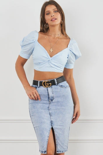 Square One Top Blue