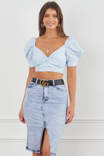 Square One Top Blue