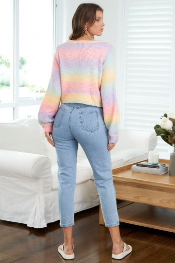 Fremantle Knit Top Rainbow