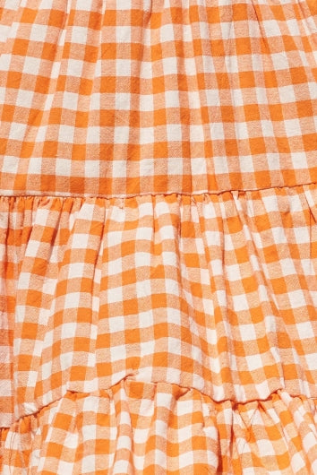 Avise Skirt Orange Check