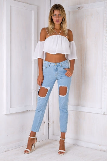 Oasis store ripped jeans