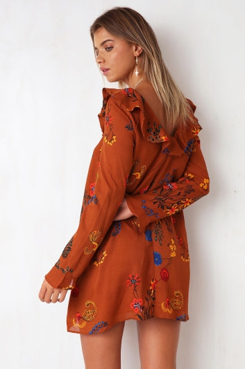color-brown-floral