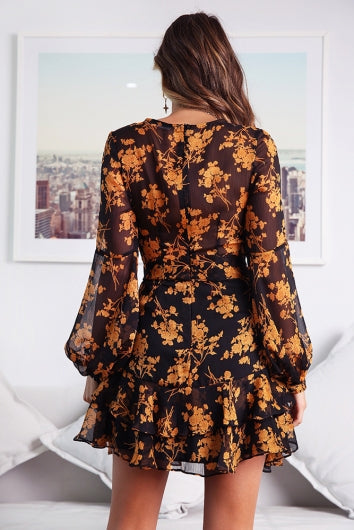 color-black-orange-flower