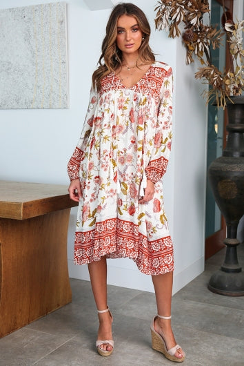 color-white-orange-floral