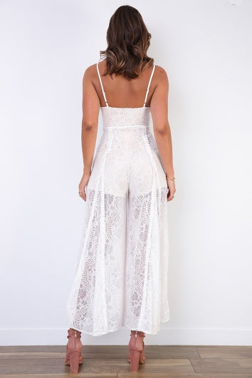 White lace jumpsuit sales australia