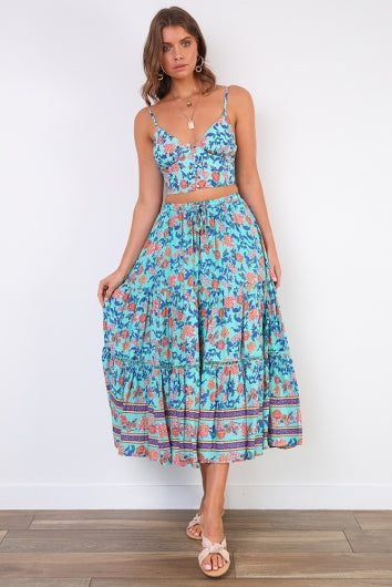 color-turquoise-orange-print