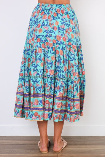 color-turquoise-orange-print