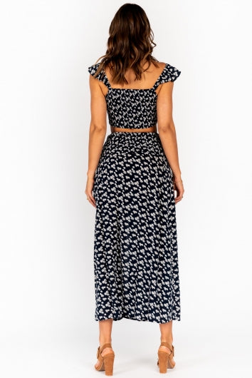 Stagger Top Navy Floral