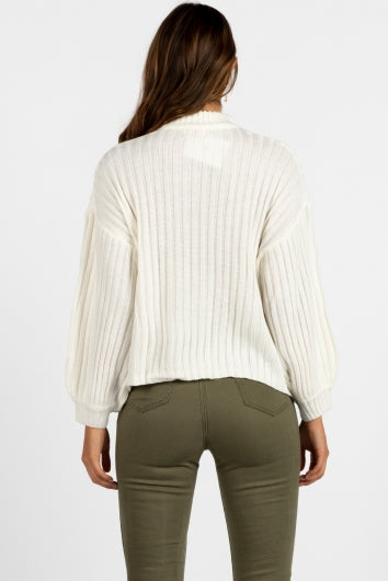 Confess Jumper  White