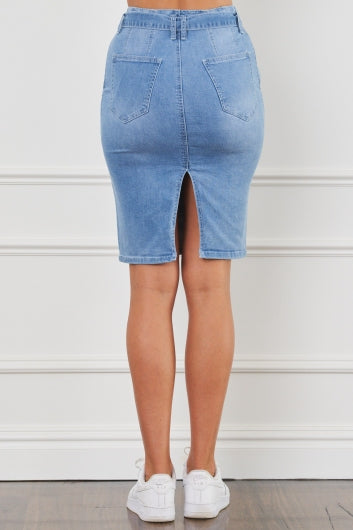 Scoot Skirt Blue Denim