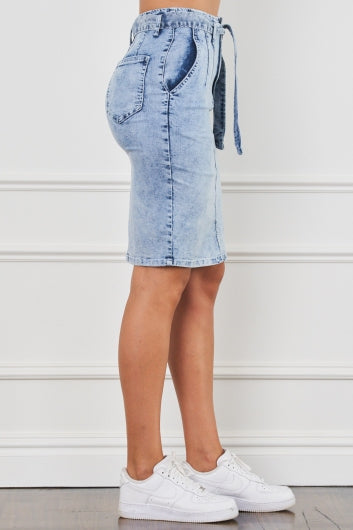 Borrowed Time Denim Skirt