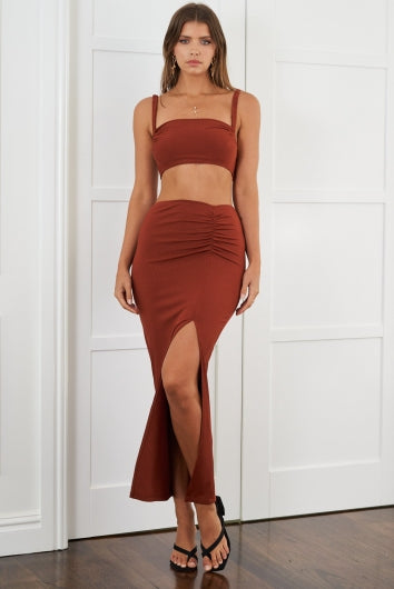 Carey Skirt Rust