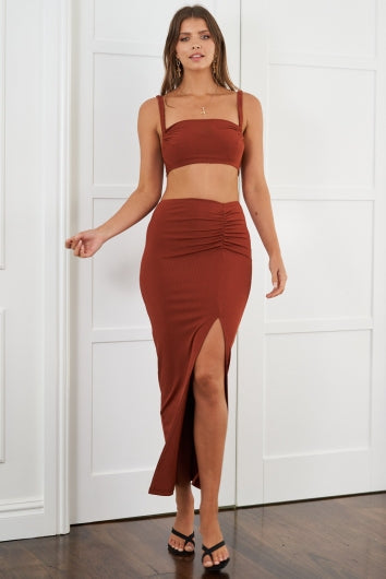 Carey Skirt Rust