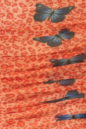 color-orange-butterfly-print