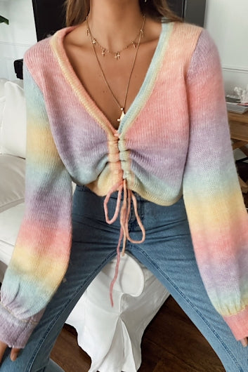 Fremantle Knit Top Rainbow